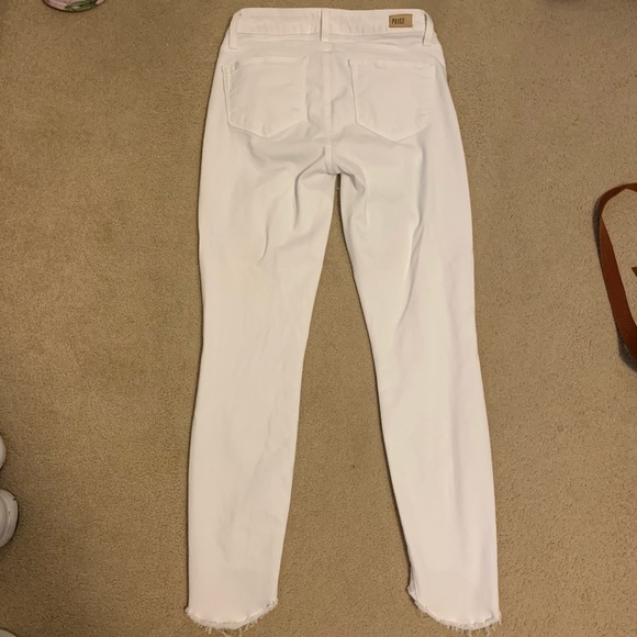 Paige Verdugo Crop White Jeans - Picture 4 of 6